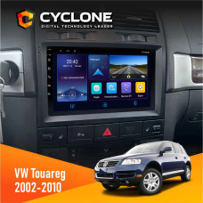 Штатная магнитола Volkswagen Touareg 2002-2010 Cyclone C9006 4x64, DSP, DVR