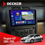 Штатная магнитола Peugeot 407 2004-2010 Decker D9005 4x64, DSP, 360, 4G, 2k