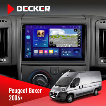 Штатна магнітола Peugeot Boxer 2006+ Decker D9005 4x64, DSP, 360, 4G, 2k
