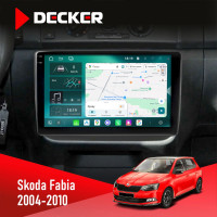 Штатная магнитола Skoda Fabia 2004-2010 Decker D10004 6x128, DSP, 360, 2k