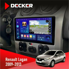 Штатная магнитола Renault Logan 2009-2013 Decker D9005 4x64, DSP, 360, 4G, 2k