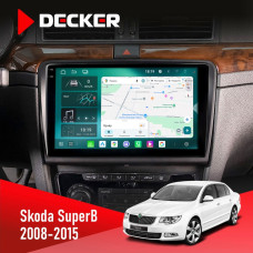  Штатна магнітола Skoda SuperB 2008-2015 Decker D10004 6x128, DSP, 360, 2k