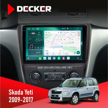 Штатна магнітола Skoda Yeti 2009-2017 Decker D10004 6x128, DSP, 360, 2k