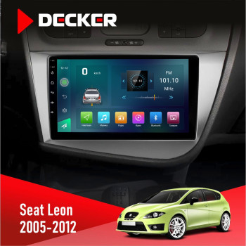 Штатная магнитола Seat Leon 2005-2015 Decker D9005 4x64, DSP, 360, 4G, 2k