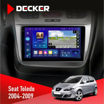 Штатная магнитола Seat Toledo 2004-2009 Decker D9005 4x64, DSP, 360, 4G, 2k