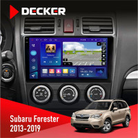 Штатная магнитола Subaru Forester 2013-2019 w/o CAN Decker D9005 4x64, DSP, 360, 4G, 2k