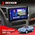 Штатна магнітола Subaru Outback 2009-2014 Decker D9005 4x64, DSP, 360, 4G, 2k
