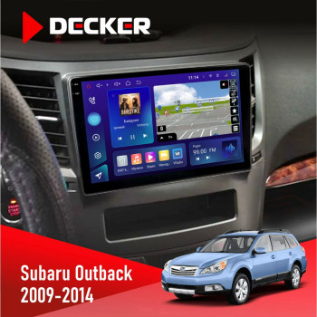 Штатна магнітола Subaru Outback 2009-2014 Decker D9005 4x64, DSP, 360, 4G, 2k