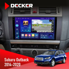 Штатная магнитола Subaru Outback 2014-2020 Decker D9005 4x64, DSP, 360, 4G, 2k