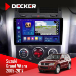 Штатная магнитола Suzuki Grand Vitara 2005-2017 Decker D9005 4x64, DSP, 360, 4G, 2k