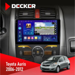 Штатная магнитола Toyota Auris 2006-2012 Decker D9005 4x64, DSP, 360, 4G, 2k