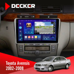 Штатная магнитола Toyota Avensis 2002-2008 Decker D9005 4x64, DSP, 360, 4G, 2k