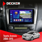 Штатная магнитола Toyota Avensis 2008-2015 Decker D9005 4x64, DSP, 360, 4G, 2k