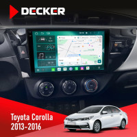  Штатна магнітола Toyota Corolla 2013-2016 Decker D10004 6x128, DSP, 360, 2k