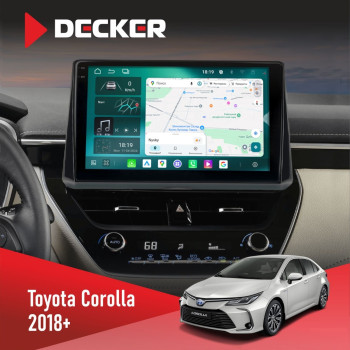  Штатна магнітола Toyota Corolla 2017-2019 Decker D10004 6x128, DSP, 360, 2k