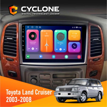Штатная магнитола Toyota Land Cruiser (100) 2003-2008 Cyclone C10001 2x32