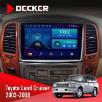  Штатна магнітола Toyota Land Cruiser (100) 2003-2008 Decker D10002 6x128, DSP, 360, 2k
