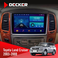  Штатна магнітола Toyota Land Cruiser (100) 2003-2008 Decker D10002 6x128, DSP, 360, 2k
