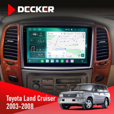  Штатна магнітола Toyota Land Cruiser (100) 2003-2008 Decker D10004 6x128, DSP, 360, 2k