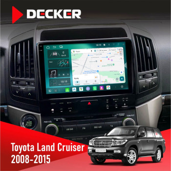  Штатна магнітола Toyota Land Cruiser (200) 2008-2015 Decker D10004 6x128, DSP, 360, 2k