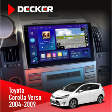 Штатная магнитола Toyota Corolla Verso 2004-2009 Decker D9005 4x64, DSP, 360, 4G, 2k