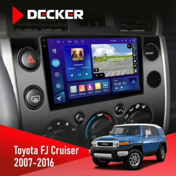 Штатна магнітола Toyota FJ Cruiser 2007-2016 Decker D9005 4x64, DSP, 360, 4G, 2k