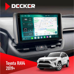Штатная магнитола Toyota RAV4 2019+ Decker D10004 6x128, DSP, 360, 2k