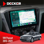 Штатная магнитола Volkswagen Passat 2012-2021 Decker D10004 6x128, DSP, 360, 2k