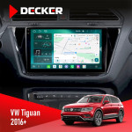Штатная магнитола Volkswagen Tiguan 2016+ Decker D10004 6x128, DSP, 360, 2k