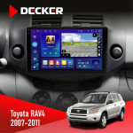 Штатная магнитола Toyota RAV4 2007-2011 Decker D9005 4x64, DSP, 360, 4G, 2k