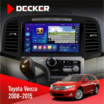 Штатна магнітола Toyota Venza 2008-2015 AMP Decker D9005 4x64, DSP, 360, 4G, 2k