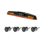Автомобильный парковочный радар LED Cyclone SJ-4D black (со встроенным динамиком)