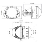 Автомобильная Bi-LED линза Decker LED BL 3.0" R-10 60W