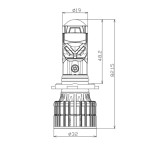 LED лампа Decker GL-01 9006 Hb4 6K