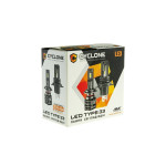 LED лампа Cyclone H4 H/L 5000K 4600Lm type 33