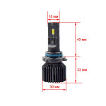 LED лампа Cyclone Hb4 9006 6000K type 45