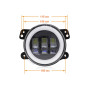 FOG-04 45W+DRL 4" 5000K