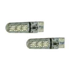 Светодиодная RGB лампа габаритов T10-085 RGB 5050-6 12V с пультом ДУ