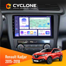 Штатная магнитола Renault Kadjar 2015-2018 Cyclone C9008 4x64, DSP