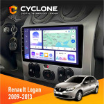 Штатная магнитола Renault Logan 2009-2013 Cyclone C9-011 4x64, DSP
