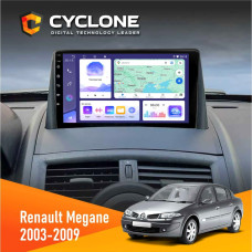 Штатная магнитола Renault Megane II 2003-2009 Cyclone C9008 4x64, DSP