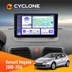 Штатная магнитола Renault Megane III 2008-2016 Cyclone C9-011 4x64, DSP