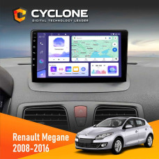  Штатна магнітола Renault Megane III 2008-2016 Cyclone C9008 4x64, DSP