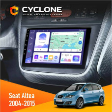 Штатная магнитола Seat Altea 2004-2015 Cyclone C9008 4x64, DSP
