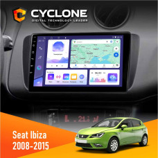 Штатная магнитола Seat Ibiza 2008-2015 Cyclone C9008 4x64, DSP
