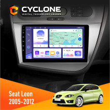 Штатная магнитола Seat Leon 2005-2015 Cyclone C9008 4x64, DSP