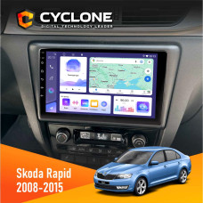 Штатная магнитола Skoda Rapid 2013-2018 Cyclone C9008 4x64, DSP
