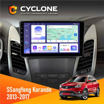 Штатна магнітола SsangYong Korando 2013-2017 Cyclone C9-011 4x64, DSP