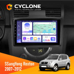 Штатная магнитола SsangYong Rexton 2007-2012 Cyclone C9-011 4x64, DSP