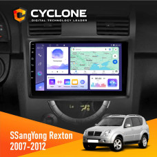 Штатная магнитола SsangYong Rexton 2007-2012 Cyclone C9008 4x64, DSP